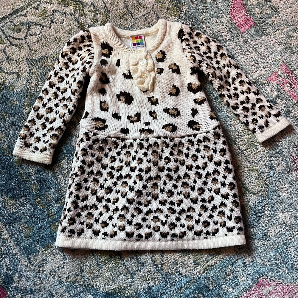 Baby Leopard Knit Dress